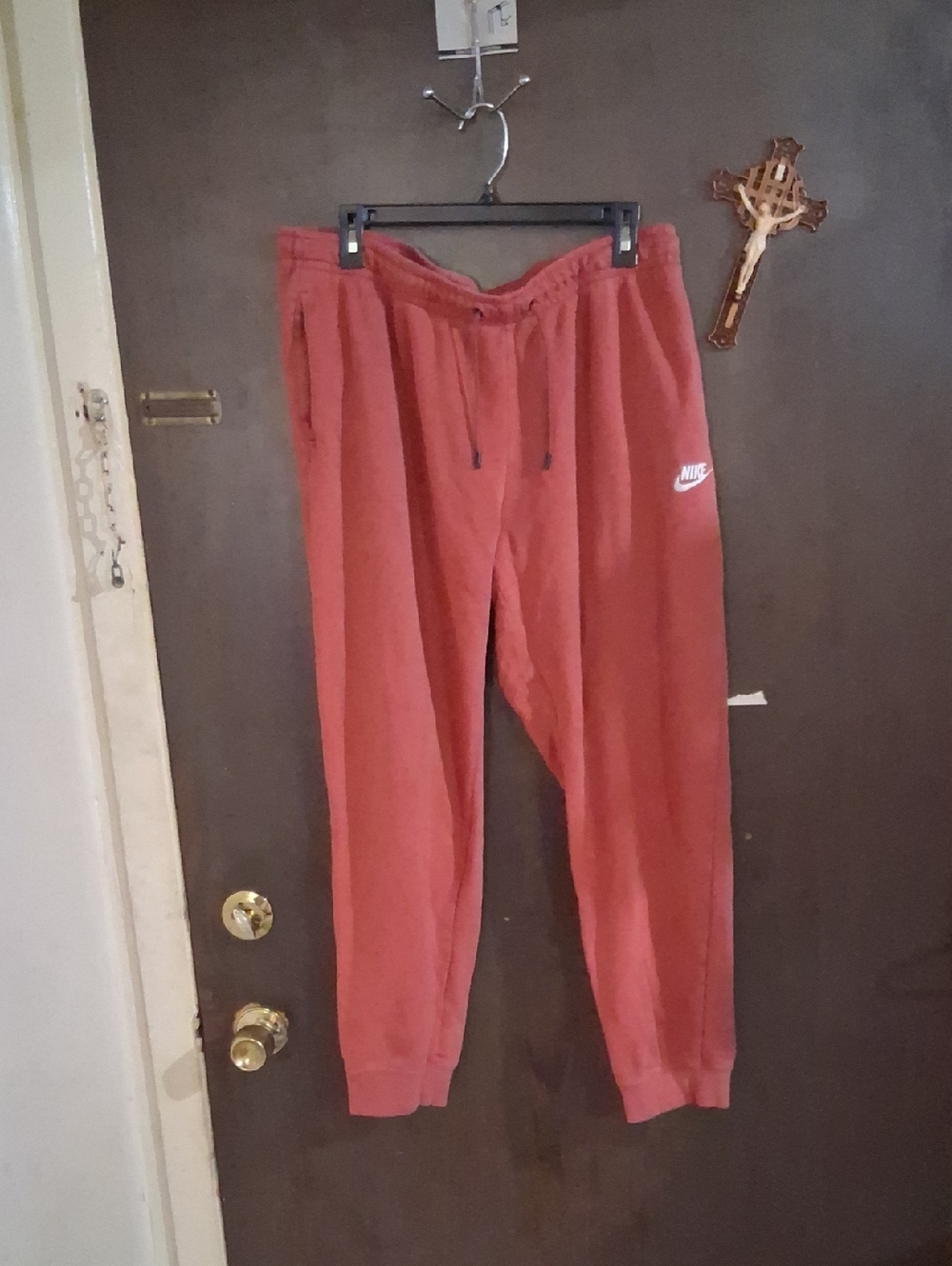 Nike Rust Red Fleece Joggers